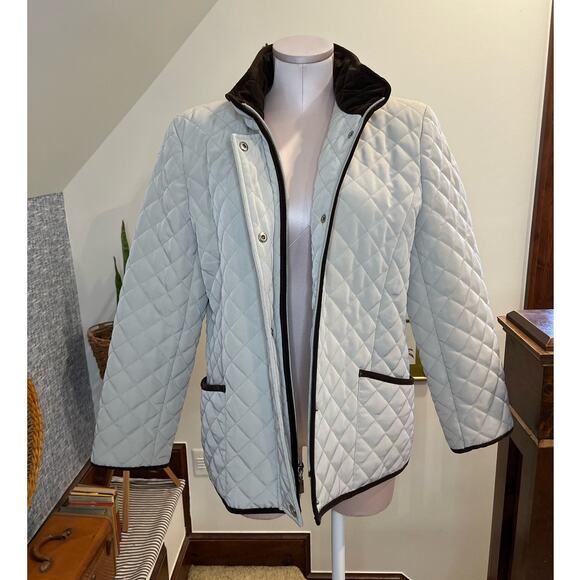 George Women's‎ Quilted Barn Jacket Size Large Chore Coat - Picture 2 of 7